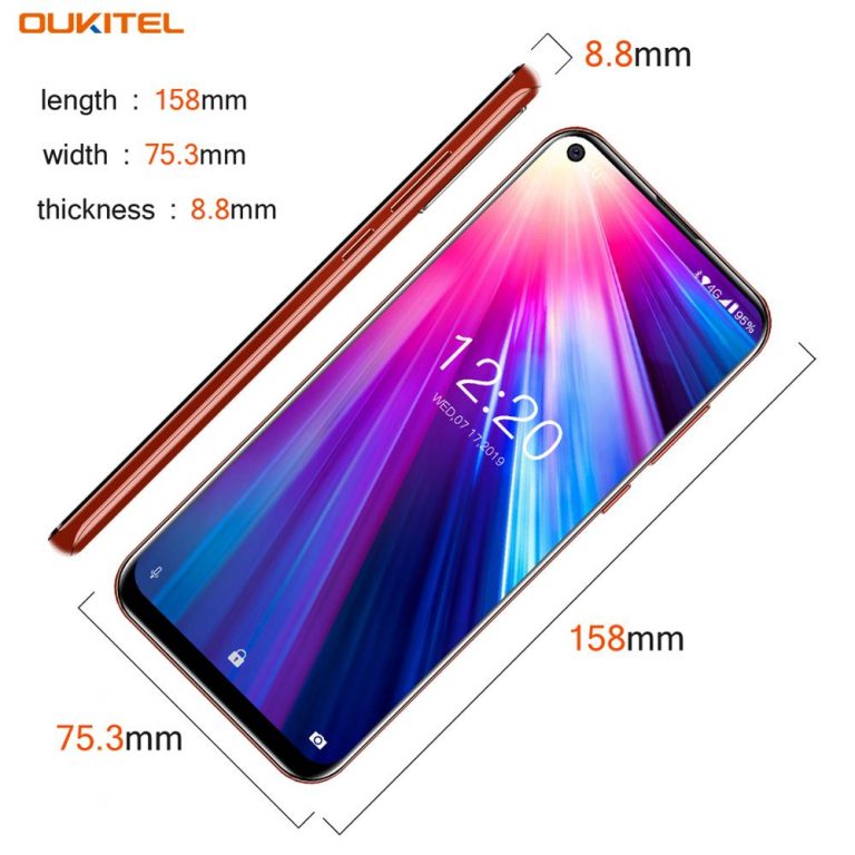 4G Mobile Phone OUKITEL C17 Android 9.0 Smartphone 6.35'' Face ID Fingerprint