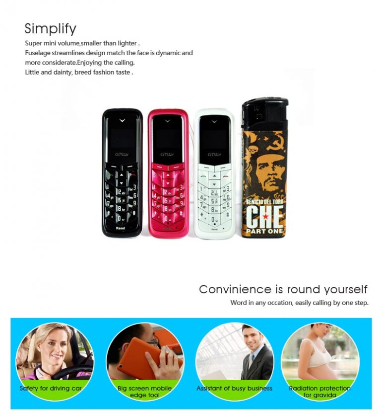 MOSTHINK GTstar BM50 Mini Mobile Phone 0.66" Screen Small Size Cellphone