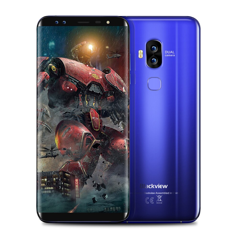Blackview S8 4G LTE Smartphone 5.7'' 18:9 Full Screen Octa Core 1.5GHz 4GB RAM 64GB ROM 4 Cameras Android 7.0 Mobile Phone
