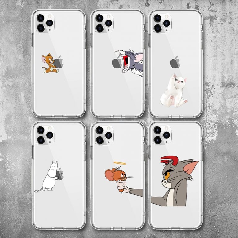 Funny Cartoon Phone Case For iPhone X XS 11Pro Max XR Cute Cat Tom Cover