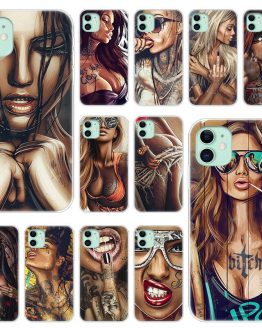 Hot Sexy Sleeve Tattoo Girl Soft Silicone Case for Apple iPhone 11 Pro XS Max X XR 6 6s 7 8 Plus 5 5s SE Fashion Cover