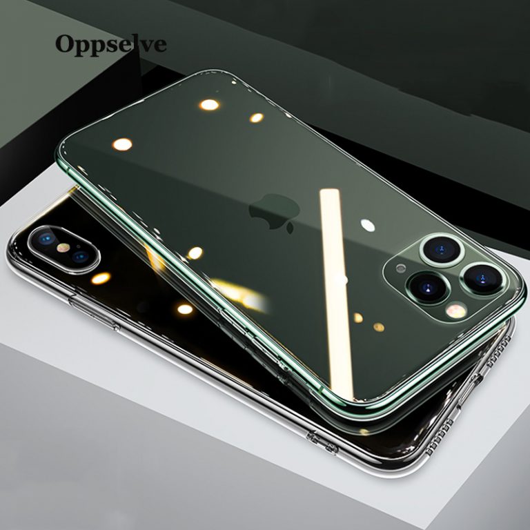 Luxury Glass Case For iPhone 11 Pro XS Max X 8 7 6 S Plus Capinhas Ultra Soft