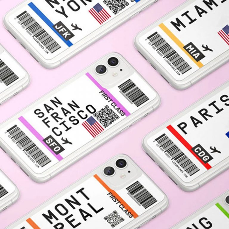 Cute FIRST CLASS PLANE TICKET Phone Case For iPhone 11Pro Max