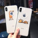 Cute Cartoon animal giraffe Clear Phone Case For iPhone 11 Pro Max X XS XR 7 8