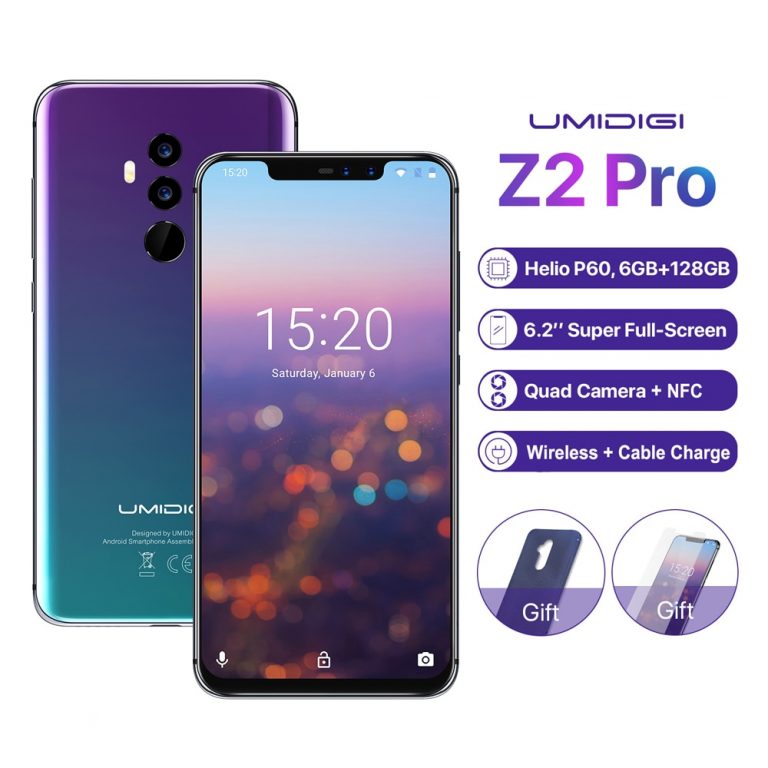 UMIDIGI Z2 Pro 6.2"Full screen smartphone Android 8.1 6GB+128GB Helio
