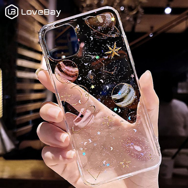 Lovebay Glitter Bling Stars Moon Case For iPhone 11 Pro X XR XS Max 7 8 6 6s Plus Clear Planet Phone Cases Soft TPU Back Cover Lovebay Glitter Bling Stars Moon Case For iPhone 11 Pro X XR XS Max 7 8 6 6s Plus Clear Planet Phone Cases Soft TPU Back Cover