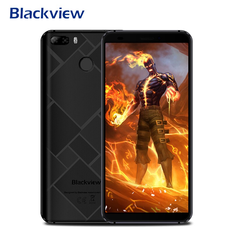 Blackview S6 4G Dual Sim Smartphone Fingerprint 18:9 5.7"HD+ Cellphone Android 7.0 2G+16GB Quad Core GPS 8MP Camera Mobile Phone