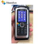 The red Nokia E90 mobile smartphone, offering 3G, GPS, Wi-Fi, and a 3.2MP camera, all in a sleek refurbished design.