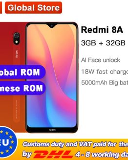 Global ROM Xiaomi Redmi 8A 32GB 3GB Smartphone Snapdargon 439 Octa core 5000mAh 12MP AI Camera Type-C