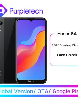 In Stock Global Version Honor 8A Smartphone Google Play 6.09 inch MT6765 Octa Core Mobile Phone Android 9.0 Face Unlock OTA