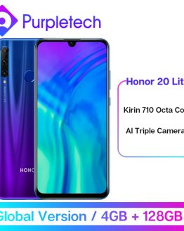 Global Version Honor 20 Lite 4GB 128GB Front 32MP Kirin 710 Octa Core Smartphone Android 9.0 Face ID 24MP Rear Camera