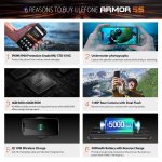 Ulefone Armor 5S Waterproof IP68 NFC Rugged Mobile Phone 5.85'' Octa-core