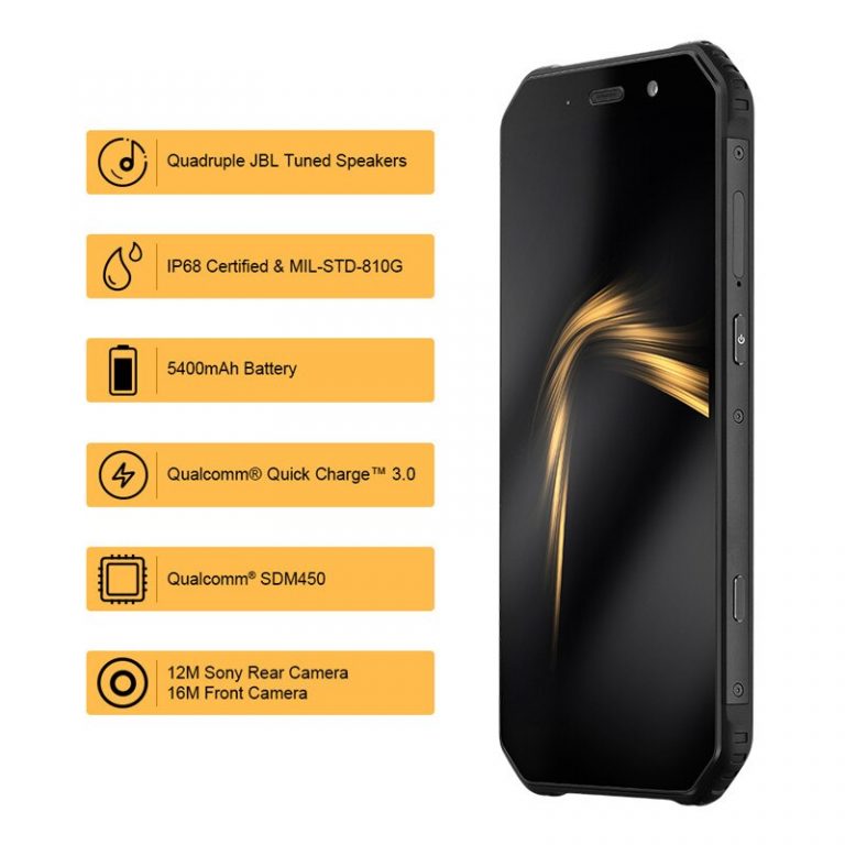 Original AGM A9 4G+32G Android 8.1 Octa Core Rugged 5.99" FHD+ Smartphone