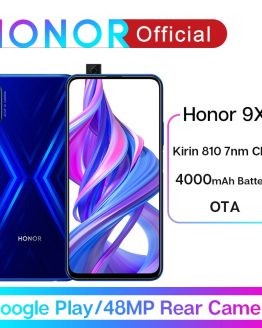 Original Honor 9X Google Play Kirin 810 7nm Octa core Smartphone 48MP Dual Camera 6.59" Full Screen Pop-Up Front Camera