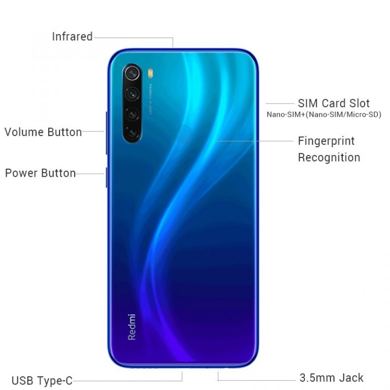 In stock!Global ROM Xiaomi Redmi Note 8 4GB RAM 64GB ROM Smartphone