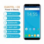OUKITEL C8 – Vibrant 5.5" Infinity Display with Long-Lasting 3000mAh Battery