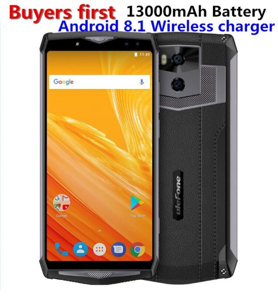 ulefone power 5 6.0"FHD 4G Smartphone MTK6763 Octa Core Android 8.1 6GB+64GB 21MP 13000mAh Wireless charger Face ID mobile phone