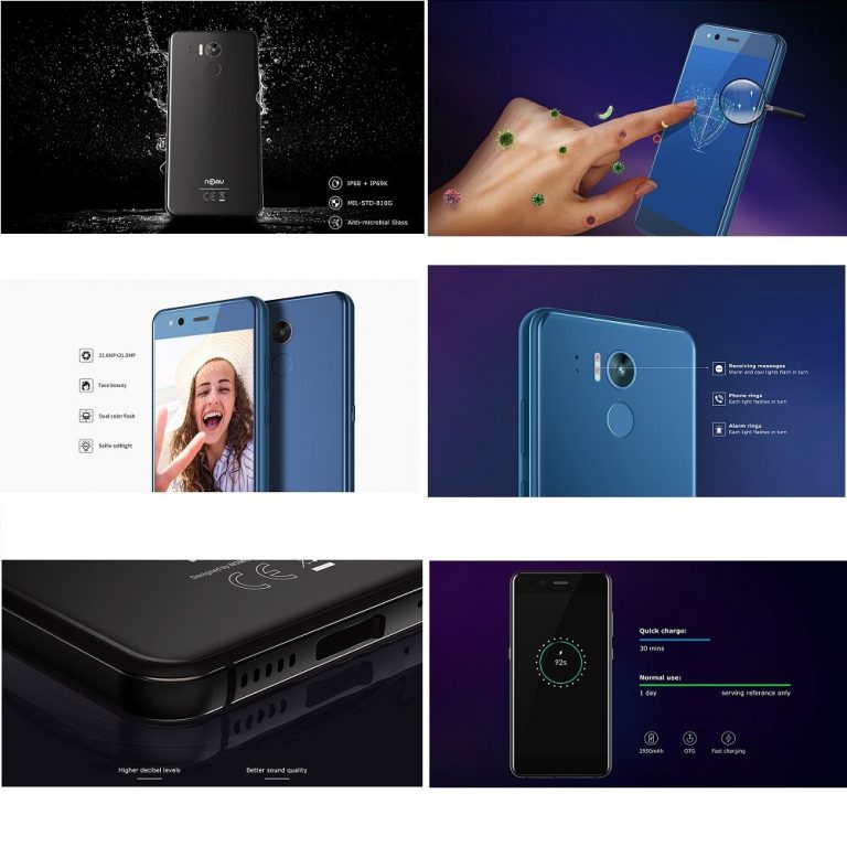 NOMU M8 4G Smartphone 5.2'' Android 7.0 MTK6750T Octa Core 1.5GHz 4GB RAM