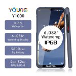OUKITEL Y1000 Rugged Smartphone 2GB RAM 32GB ROM 6.088" Android 9.0 IP68 Waterdrop MT6580P 3600mAh Fingerprint Mobile Phone