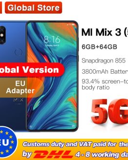 Global Version Xiaomi Mi Mix 3 5G Net 6GB 64GB ROM Smartphone Snapdragon 855 6.39'' 3800mAh 24.0MP Front Camera 5G