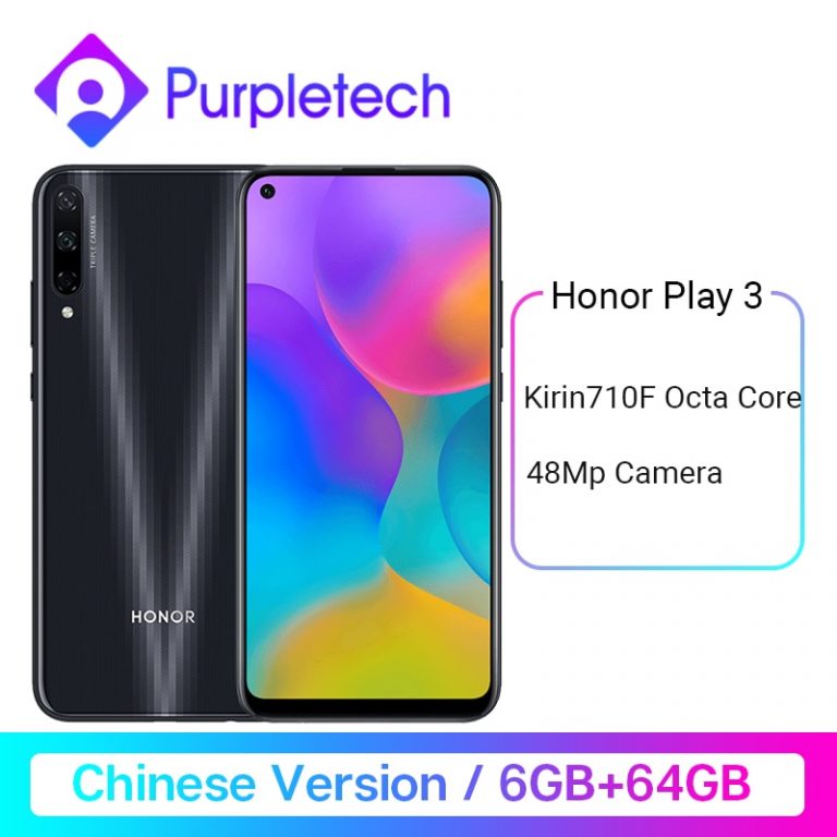 Honor Play 3 6GB 64GB Kirin 710 F Octa Core Smartphone 48MP AI Triple Cameras