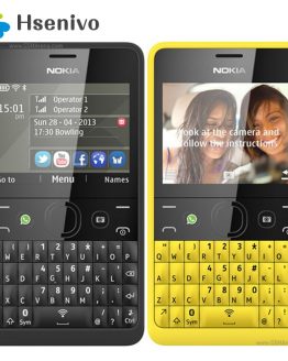 210 Original Nokia Asha 210 Unlocked GSM 2.4``Dual SIM Cards 2MP QWERTY Keyboard English Only Phone refurbished