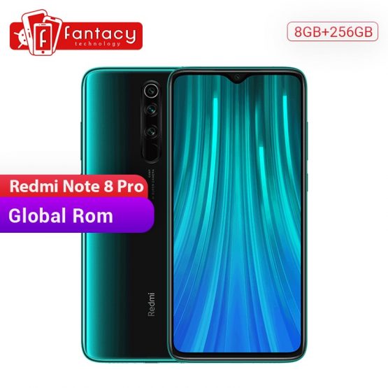 Global ROM Xiaomi Redmi Note 8 Pro 8GB RAM 256GB ROM Cellphone 64MP Quad Cameras MTK Helio G90T Smartphone 4500mAh 18W QC 3.0