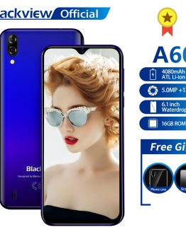 Blackview A60 Smartphone Quad Core Android 8.1 4080mAh Cellphone 1GB+16GB 6.1 inch 19.2:9 Screen Dual Camera 3G Mobile Phone