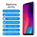 Elephone A4 Pro 4G LTE Smartphone 5.85 Inch HD+ U-Notch Screen Mobile Phone