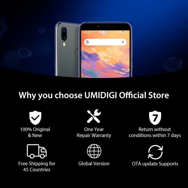 UMIDIGI A3S Smartphone 5.7" Incell display 2GB+16GB Quad core Android