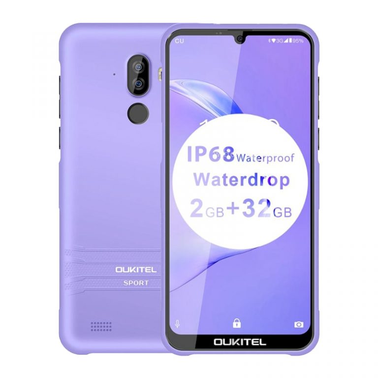 OUKITEL Y1000 Android 9.0 Mobile Phone 6.08" 19.5:9 MT6580P 2G RAM 32G ROM 3600mAh Fingerprint Smartphone