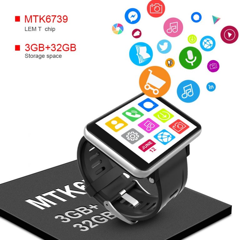 Support Google Play Android 7.1 Smart Watch GPS WiFi 1GB 3GB RAM 16GB