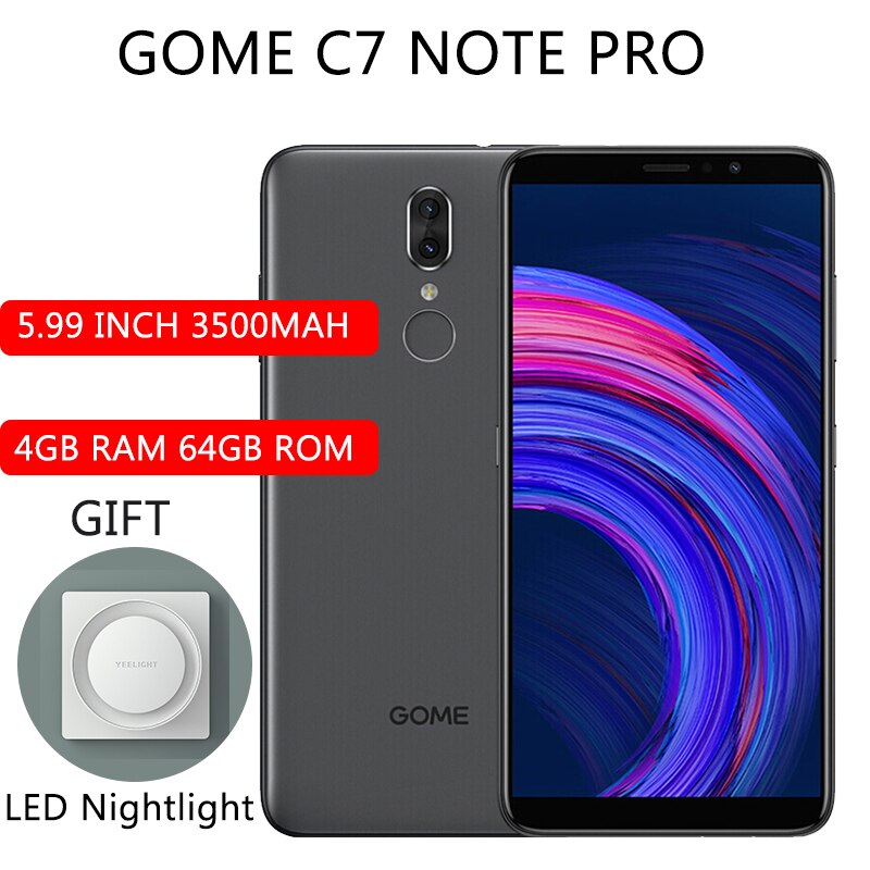 GOME Fenmmy Note 4G Smartphone 5.9 inch Android 8.1 MTK 6763T Octa-core 2.3GHz 4GB RAM 64GB ROM 13.0MP + 5.0MP Back Camera Phone
