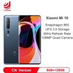 Xiaomi Mi 10 8GB 128GB Snapdragon 865 Octa Core Smartphone 5G Mobile Phone 108MP Quad Camera 6.67" AMOLED Screen 4780mAh Battery