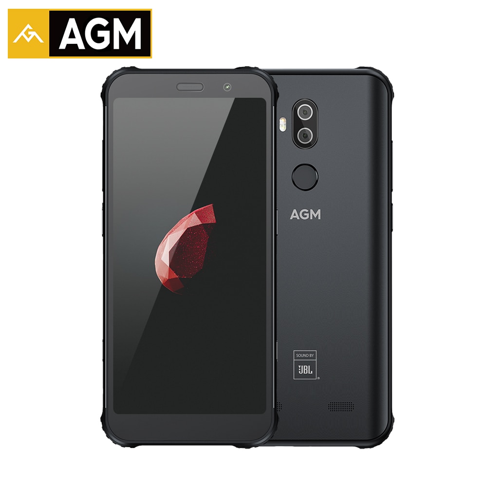 AGM X3 JBL-Cobranding 5.99'' 4G Smartphone 8G+64G SDM845 Android 8.1 IP68 Waterproof Mobile Phone Dual BOX Speaker NFC