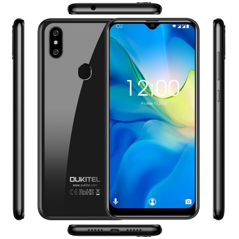 OUKITEL C15 Pro 6.088"19:9 WaterDrop Android 9.0 Mobile Phone 3GB 32GB