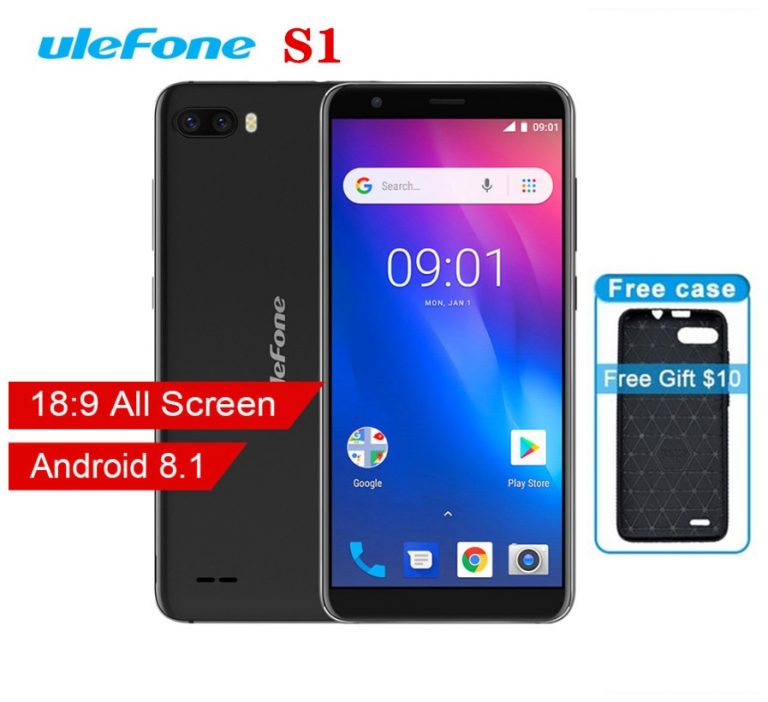 Ulefone S1 Mobile Phone Android 8.1 5.5 inch 18:9 MTK6580 Quad Core 1GB RAM 8GB ROM 8MP+5MP Rear Dual Camera 3G Smartphone Ulefone S1 Mobile Phone Android 8.1 5.5 inch 18:9 MTK6580 Quad Core 1GB RAM 8GB ROM 8MP+5MP Rear Dual Camera 3G Smartphone