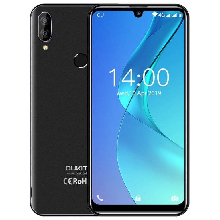 OUKITEL C16 5.71" HD+ 19:9 WaterDrop Android 9.0 Smartphone Fingerprint