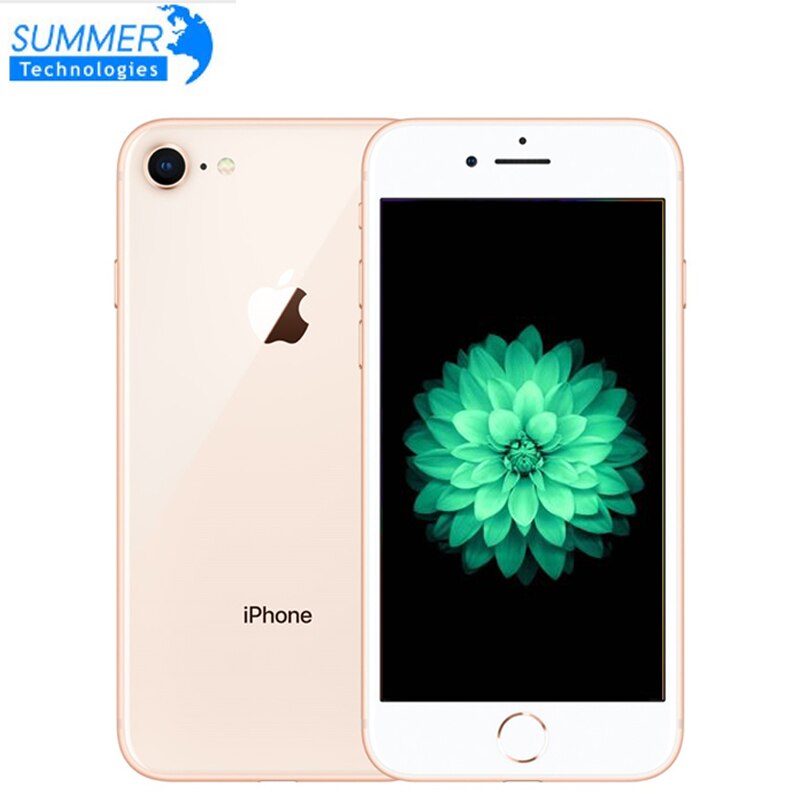 Used Apple iPhone 8 2GB 64GB Smartphone Original Unlocked LTE Mobile Phone 4.7" 12.0MP Hexa Core 2GB RAM iOS Fingerprint