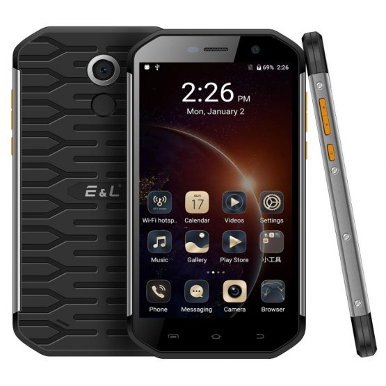 KXD E&L S60 IP68 Rugged Phone Android 7.0 MTK6753 Octa Core 3GB RAM 64GB ROM 5.5" Display 13MP FM 4G LTE Smartphone Fingerprint