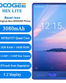 Original DOOGEE MIX Lite Smartphone Dual Camera 5.2'' MTK6737 Quad Core 2GB+16GB Android 7.0 3080mAh Fingerprint Mobile Phones