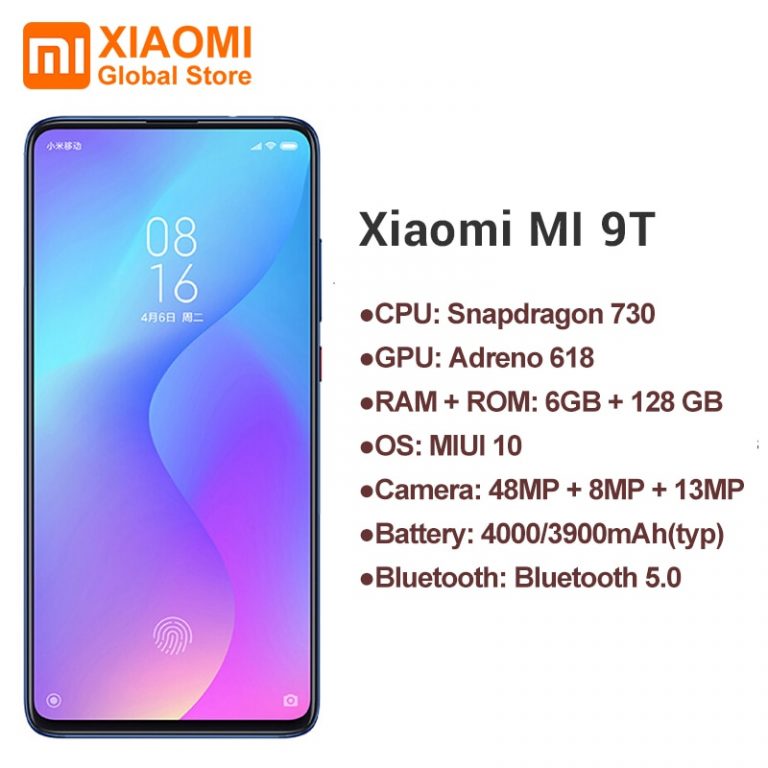 Popular Global Version Xiaomi Mi 9T Mi9 T 6GB 128GB Full Screen