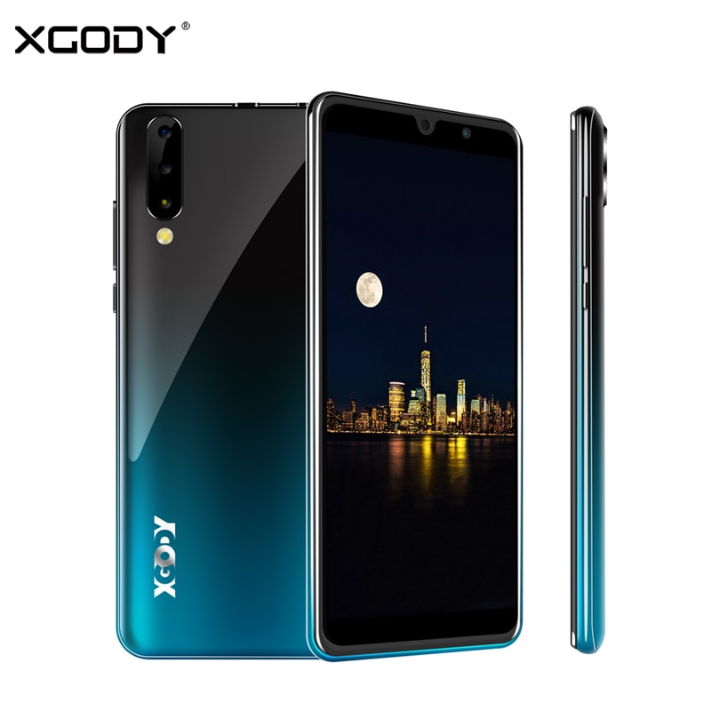 XGODY 3G Celular Smartphone Android 9.0 6" 18:9 2GB 16GB MTK6580 Quad Core Dual Sim 5MP Camera GPS WiFi Mobile Phone P30 2800mAh