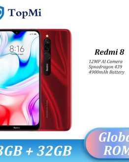 Original Global ROM Xiaomi Redmi 8 Smartphone 3GB RAM 32GB ROM 5000mAh Spnadragon 439 12MP Real Camera 18W Fast Cellphone