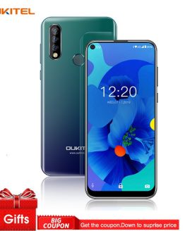 OUKITEL C17 Pro 6.35'' Android 9.0 4GB 64GB Smartphone 19:9 MT6763 CPU Fingerprint Face ID Octa Core 3900mAh 4G Mobile Phone