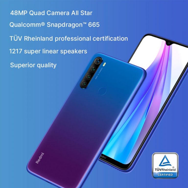 In stock!Global Version Xiaomi Redmi Note 8T 4GB RAM 64GB ROM Smartphone