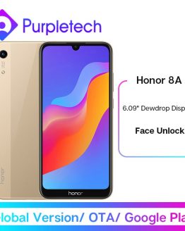 In Stock Global Version Honor 8A Smartphone 6.09 inch MT6765 Octa Core Mobile Phone Android 9.0 Face Unlock Google Play OTA