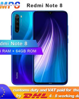 Global ROM Xiaomi Redmi Note 8 6GB 64GB Smartphone Snapdragon 665 Octa Core 6.3” 48MP Rear Camera 4000mAh Support Phone