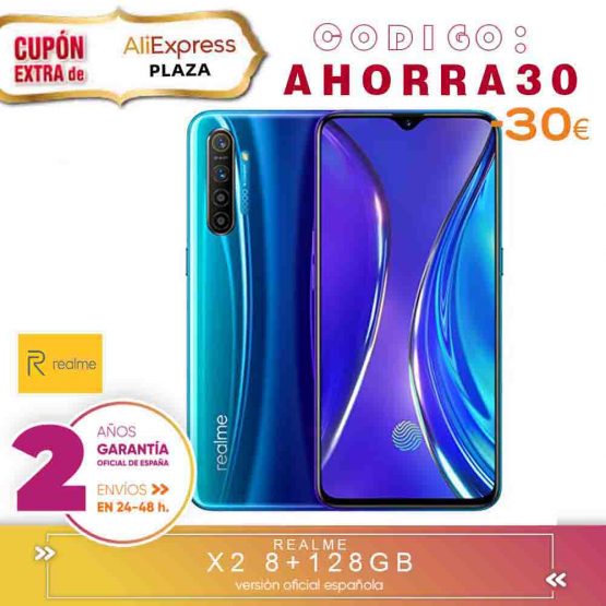 [Official Spanish Version Warranty] Realme X2, X2 PRO Smartphone phone, 8 gb ram 128 gb ROM 6,4 ''Snapdragon 730G, 855 Plus