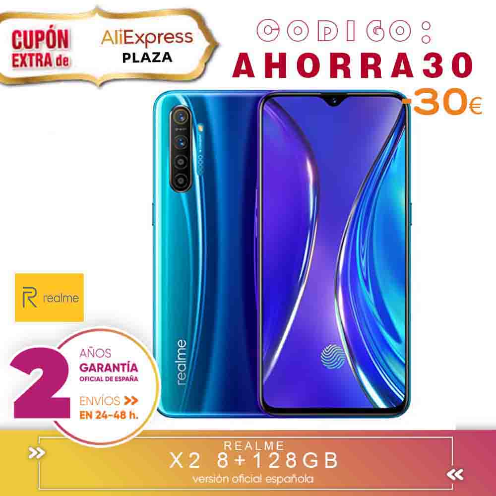 [Official Spanish Version Warranty] Realme X2, X2 PRO Smartphone phone, 8 gb ram 128 gb ROM 6,4 ''Snapdragon 730G, 855 Plus